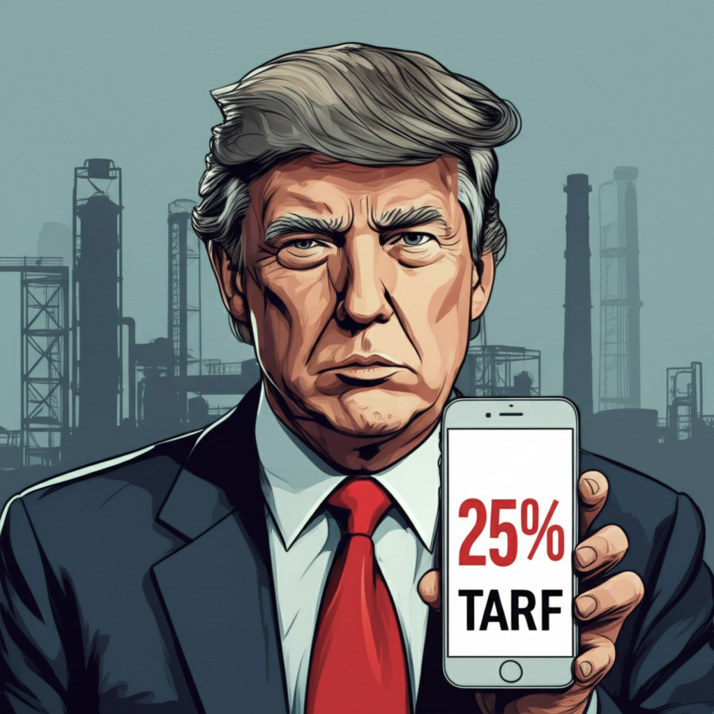 Trump Threatens 25% Tariffs on iPhones Made Outside the US
