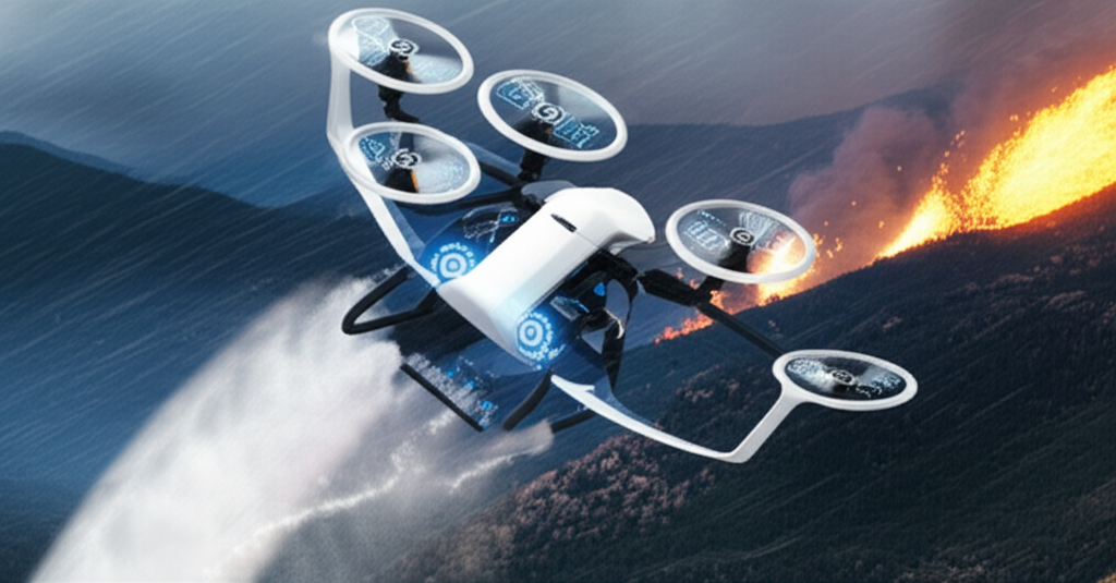 AI-Enabled Control System Steers Autonomous Drones Through Uncertain Skies